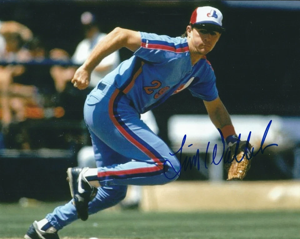 Autographed TIM WALLACH Montreal Expos 8x10 Photo w/ COA - Image 1 of 1
