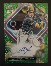 2023 Topps Cosmic Chrome Christian Yelich /75 - On Card Auto🔥