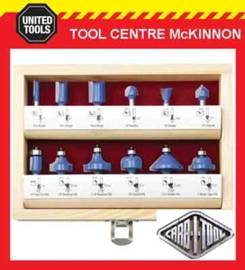CARB-I-TOOL / CARBITOOL 12pce ¼” SHANK TCT BUDGET ROUTER BIT SET IN BOX - Picture 1 of 2
