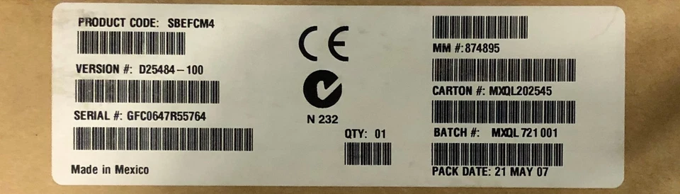 Intel Server Fibre Expansion Card SBEFCM4 MM# 874895 - Image 1 of 1