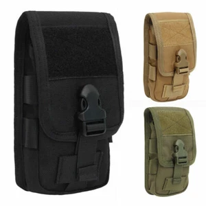Universal Tactical Cell Phone Belt Pack Bag Molle Waist Pouch Holster Case New - Picture 1 of 11