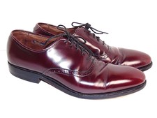 ALLEN EDMONDS 7.5 AA "DANBURY" BURGUNDY PLAIN TOE OXFORDS $325