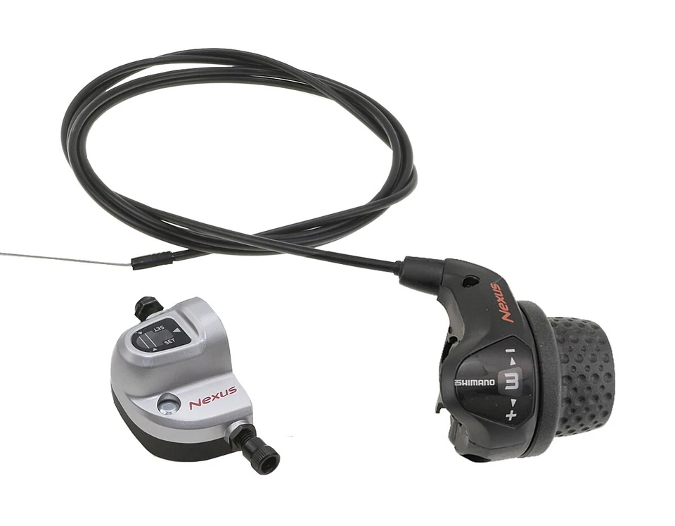 Shimano Schalthebel Nexus 3-Gang Nabenschaltung Revo Shift mit Klickbox und Zug - Bild 1 von 1