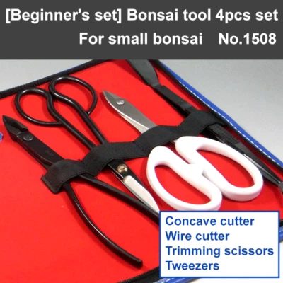 Kaneshin Bonsai Juego de Herramientas 4 Piezas Pequeño Bonsai #1508 Juego de Herramientas Esenciales Foto 1 de 4