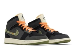 Air Jordan 1 SE Craft Mid Anthracite Light Olive - Picture 1 of 2