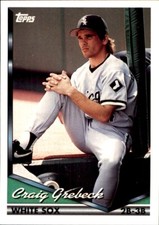 1994 Topps SPANISH BILINGUAL #176 Craig Grebeck CHICAGO WHITE SOX