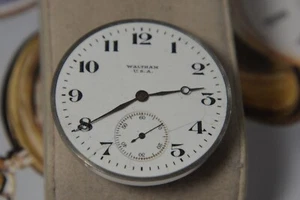 Vintage 1918 WALTHAM Grade 220 12s 15J Pocket Watch Movement --For Parts - Picture 1 of 5