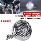 For Harley Fat Boy Heritage Softail 86-14 7" Motorcycle LED Headlight Waterproof