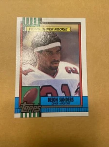 SUPER ROOKIE Deion SANDERS 1990 Topps Football Card #469 MINT Condition FS - Picture 1 of 10
