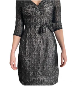 Marc by Marc Jacobs Womens size 8 Black Lace Bow Dress Whimsygoth Romantic - Picture 1 of 8