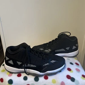 Size 10 - Air Jordan 11 Retro IE Low Black White - Picture 1 of 10