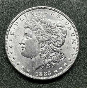 1885 Morgan Silver Dollar, BU UNCIRCULATED + - FREE SHIPPING-M-084 - Picture 1 of 2