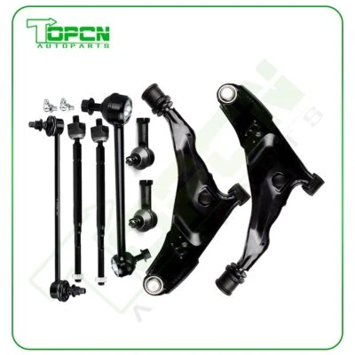 8pcs Front Control Arm Tie Rod Sway Bars For 2001 Dodge Stratus Chrysler Sebring - Imagem 1 de 4