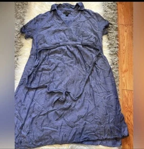 Blue Maternity Dress Size:S fit Smaller Medium - Picture 1 of 1