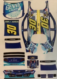 Custom 2013 David Stremme #30 Genny Light 1/64 Scale NASCAR Peel & Stick Decals - Picture 1 of 1