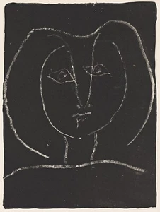 PABLO PICASSO : Stylized Female Head : 13 x 19 Archival Art Print - Picture 1 of 2
