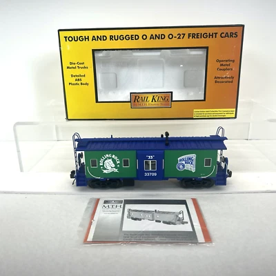 MTH RailKing 30-77174 Rolling Rock Beer Bay Window Caboose New O / O-27 #33709 - Image 1 of 4
