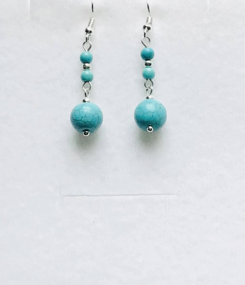 Stunning Turquoise Drop Earrings Version 1 - Image 1 of 1