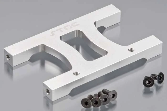 NEW STRC Aluminum Chassis H Brace Silver SCX10 / SCX10 II STA80026HS - Image 1 of 1