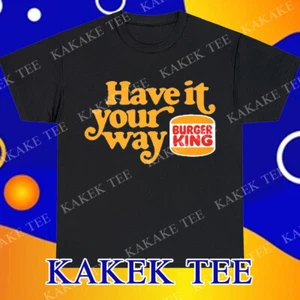Nuova Moda Shirt Burger King Fantastica Logo T-Shirt Divertente Taglia dalla S alla 5XL - Foto 1 di 5