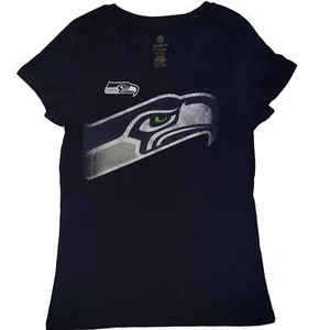 NFL Juniors Seahawks blue shirt size L - Picture 1 of 4