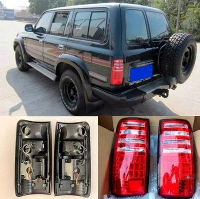 2件装红色后尾灯替换件适用于丰田陆地巡洋舰LC80 FJ80 90-1997 — 第 1/4 张图片