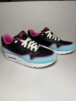 Nike Air Max Youth 1 Double Layered Black Aqua Fuchsia Youth 7 Y - Image 1 of 4