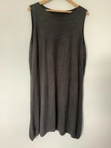 Fat Face Knitted Sleeveless Shift Dress Grey, Large - Picture 1 of 4