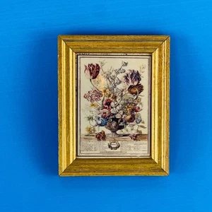 Vintage 12 Months of Flowers April Print Winterthur Museum 4 13/16 x 3 13/16” - Picture 1 of 5