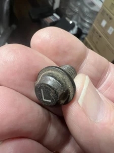 GM hubcap wire wheel cover locking bolt L  (7/8"  or  22 mm long) - Picture 1 of 4