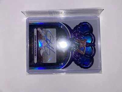 2022-23 Panini Crown Royale autógrafos Jerry Stackhouse #CA-JSH roxo /25 (AU) - Imagem 1 de 4