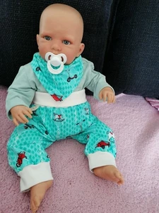 Baby Puppe, Neugeborene Puppe,Gr. 52 - 56 - 62 so süß, mit Bekleidung und Nuckel - Bild 1 von 7