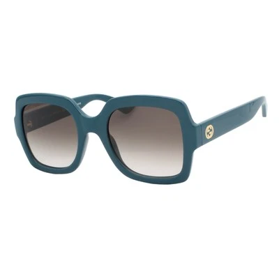 Gafas de sol para mujer Gucci GG1337S 004 verde marrón degradado 54-22-140 con estuche Foto 1 de 4