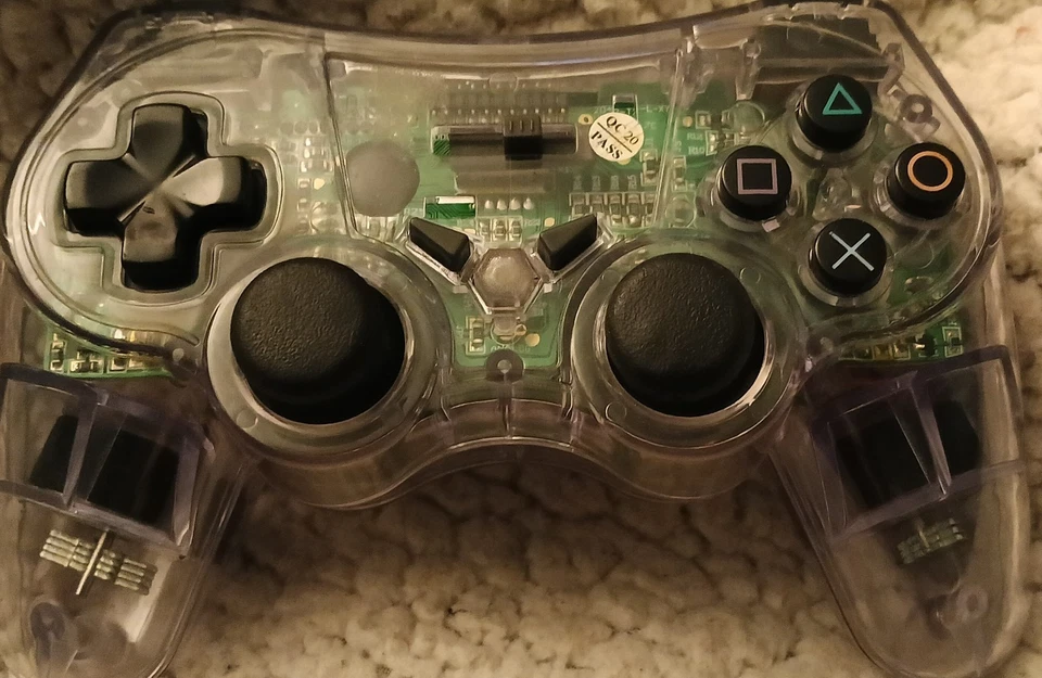 One Clear Nyko Wireless Controller for Sony Playstation 2  - Image 1 of 1