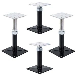Paquete de 4 gatos de piso, enderezadora de piso, soportes de ajuste, soportes de elevación, soporte de nivel... - Imagen 1 de 4