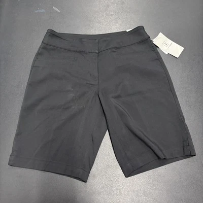 Pantalones cortos de golf para mujer PGA Tour elásticos cómodos talla 2 negros entrepierna de 9,5" Foto 1 de 4