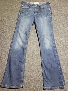 Ariat Womans 29R Real Perfect Rise Rosa Boot Blue Jeans Whiskered Western *Read* - Picture 1 of 21