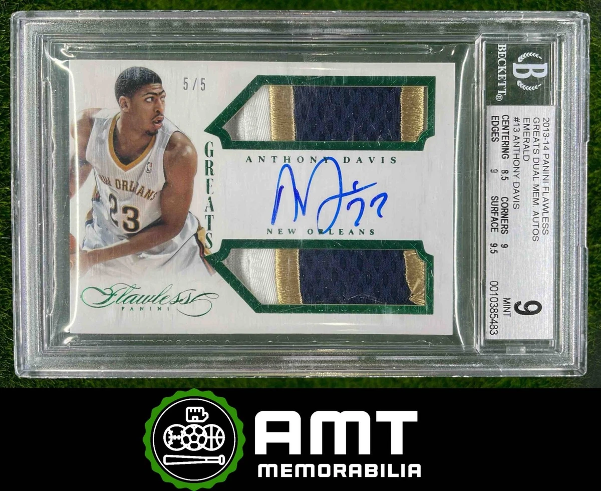 Anthony Davis Autographed Basketball Sports Trading Cards