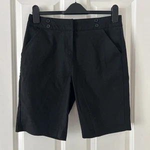 M&S Girls Black Smart Shorts Age 15-16 Years - Picture 1 of 6