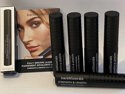 12 - Máscara de pestañas con infusión de suero de fuerza y longitud BareMinerals .06 oz nueva con caja Foto 1 de 4