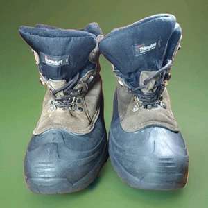Sz. 12 Leather Rubber Mens 3M Thinsulate Winter Boots Blizzard Falls CLEAN Warm - Picture 1 of 9