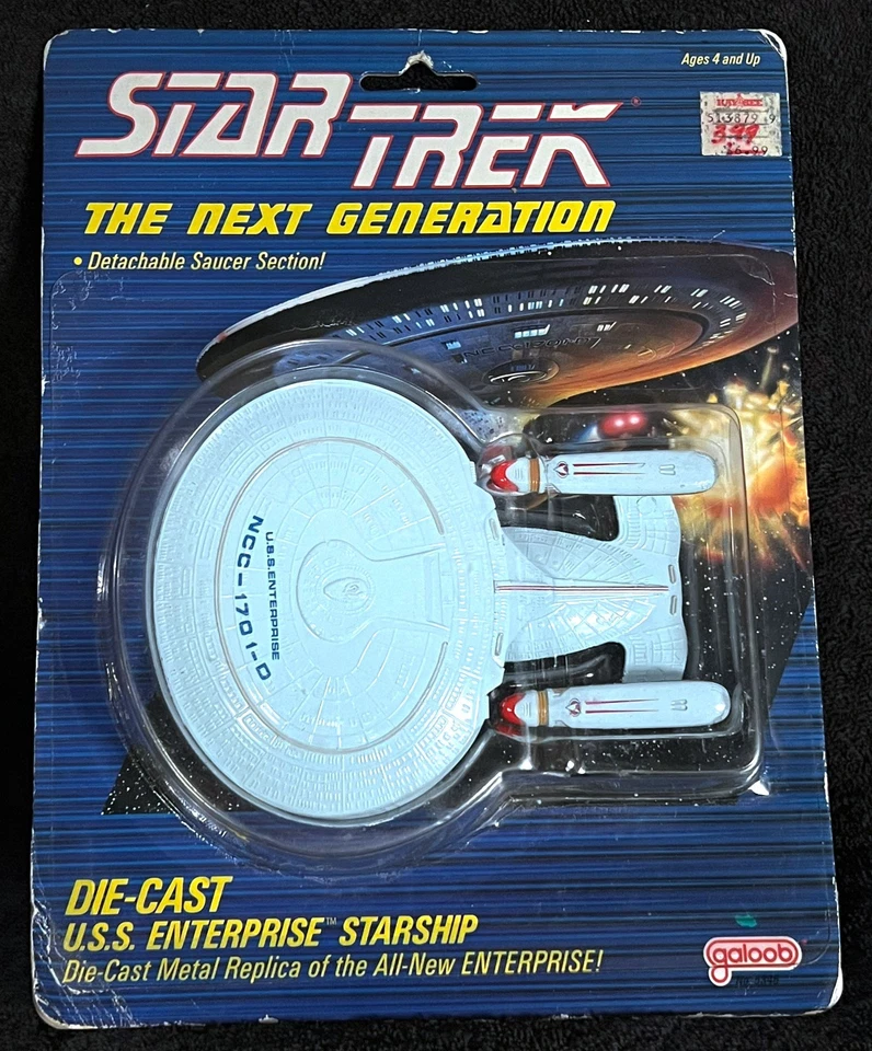 Enterprise-D 1987 • Die-cast carded • Star Trek The Next Generation Galoob Foto 1 de 2