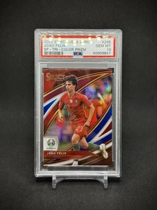 Joao Felix 2020 Panini Select UEFA Tri-color Prizm SP PSA 10 Portugal - Picture 1 of 3