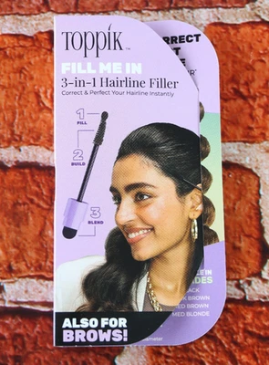 Relleno de línea de cabello Toppik Fill Me In 3 en 1 2 g marrón oscuro Foto 1 de 2