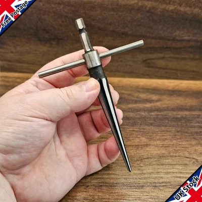 SQUIRREL WIZARD Hand Taper Hex Reamer Metal Deburring Enlarge Pin Hole Chamfering Tool 3-13mm