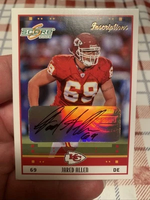 2005 Score Джаред Аллен No138 Надписи Авто SSP Chiefs HOF BLAZER🔥🔥 - Изображение 1 из 3