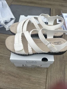 Croft & Barrow weiße Ortholite Komfort Sandalen Größe 8 MED - Bild 1 von 9
