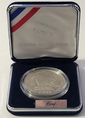 2000 Leif Ericson Millennium Silver Proof Dollar Coin - Image 1 of 4