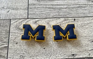 Set of 2 Michigan Wolverines Charms Compatible With Crocs - Picture 1 of 1