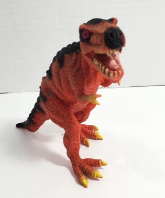 Toy Major Trading Co динозавр тираннозавр спинозавр красный черный 5 дюймов СТРАШНО 2006 - Изображение 1 из 4